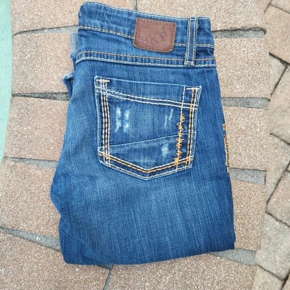 BKE Denim Stella Capri Pants Low Rise Women's Blue Jeans Size 26 - Picture 4 of 7